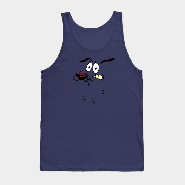 Courage the Cowardly Dog Tank Top by funNkey